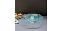 Assiette sur pied Madrid (Teal) by Indiana Glass
